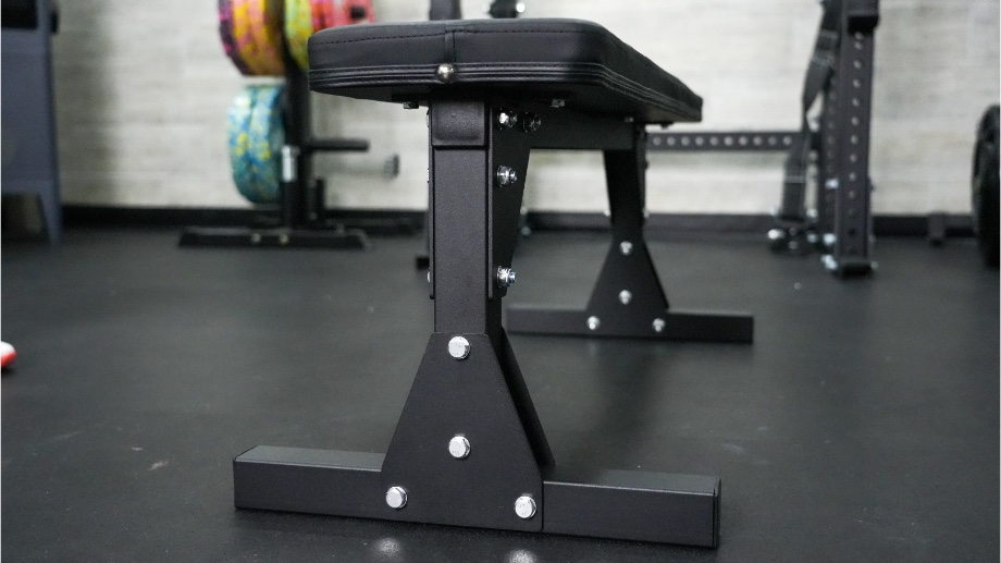Side view of the Bells of Steel Flat Utility Bench.