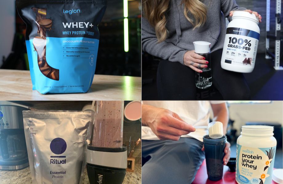 A collage of photos from Legion, Wellah, Transparent Labs, and Ritual