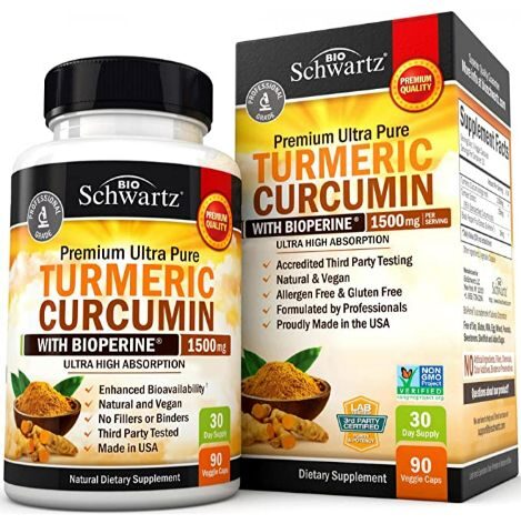 Bio Schwartz Premium Ultra Pure Turmeric Curcumin
