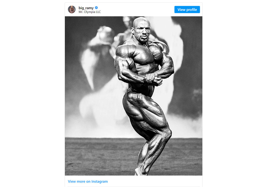bodybuilding-poses-side-chest-pose big ramy instagram