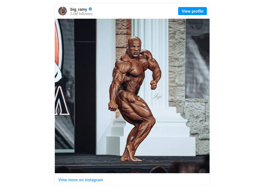 bodybuilding-poses-side-triceps-pose instagram big ramy