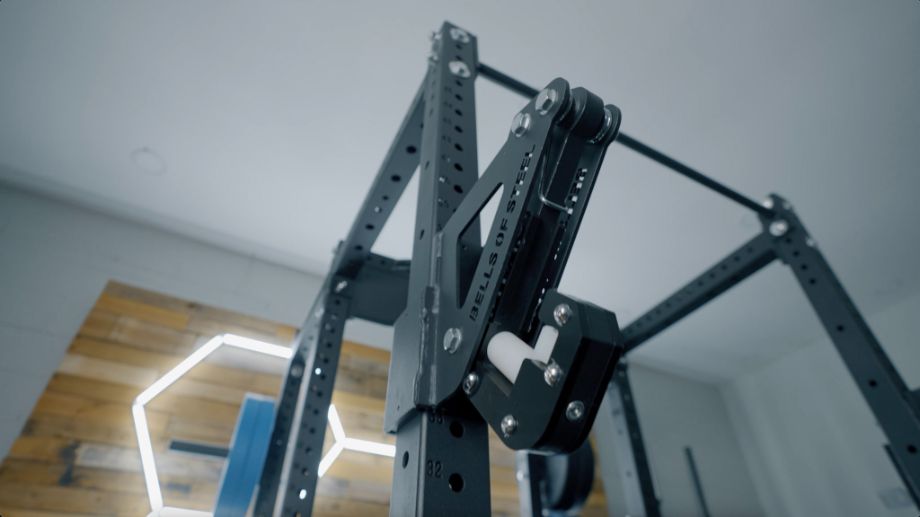 Image of a monolift arm on the Bells of Steel Hydra Rack