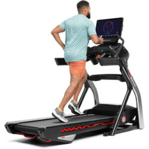 bowflex t22 treadmill product photo man using