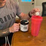 Our tester with BPN EndoPump Pre-Workout.