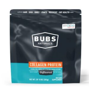 Image of a 10 ounce bag of BUBS Naturals Collagen Protein