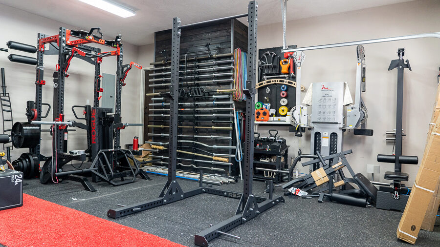 REP SR-4000 Squat Rack in coop's garage gym