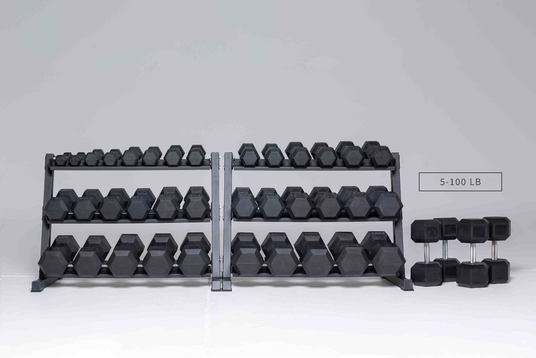 REP Fitness Rubber Hex Dumbbell Sets