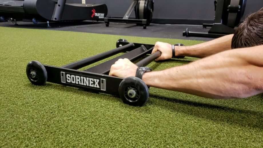 using the Sorinex Glute Ham Roller in a garage gym