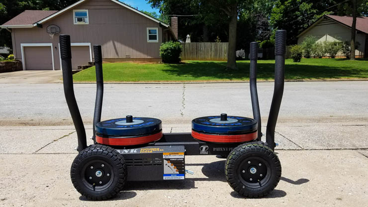 Torque Fitness TANK Sled with rogue bumper plates