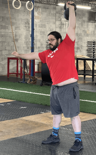 Caine Wilkes kettlebell press