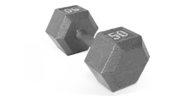 An image of the CAP Barbell solid cast hex dumbbell