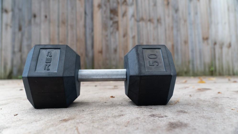 REP Fitness Rubber Hex Dumbbells