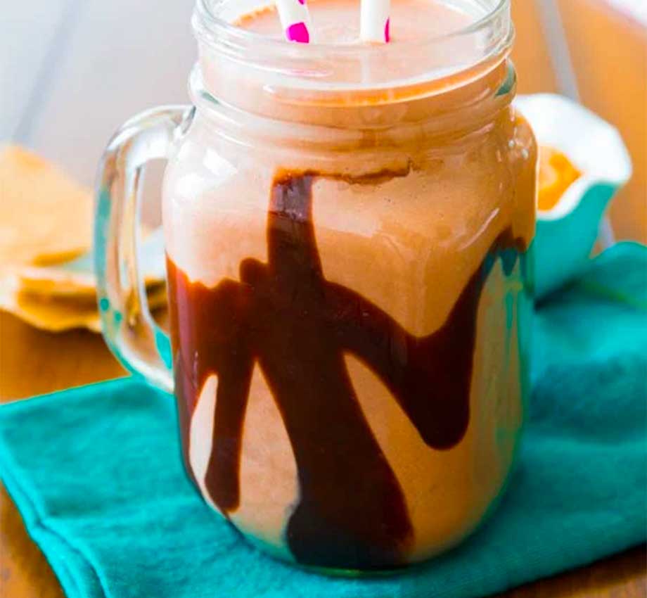 Chocolate Peanut Butter Protein Smoothie from Sally McKenney at sallysbakingaddiction.com