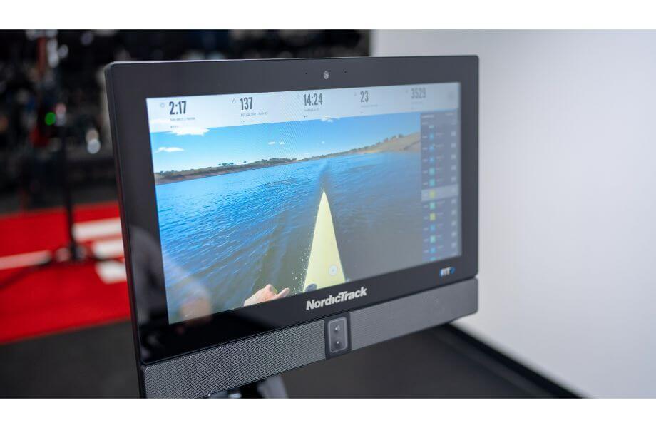 close up nordic track rw900 rower monitor