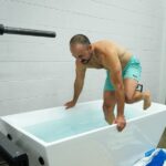 cold plunge stepping in
