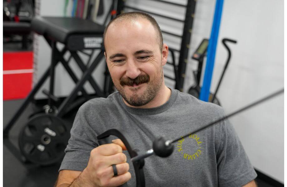 coop doing resistance training while wearing oura ring