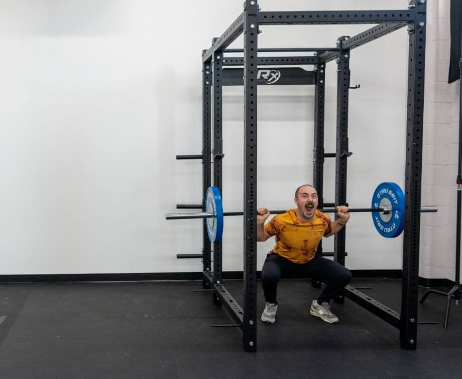 coop using weights PRx Build Limitless Rack