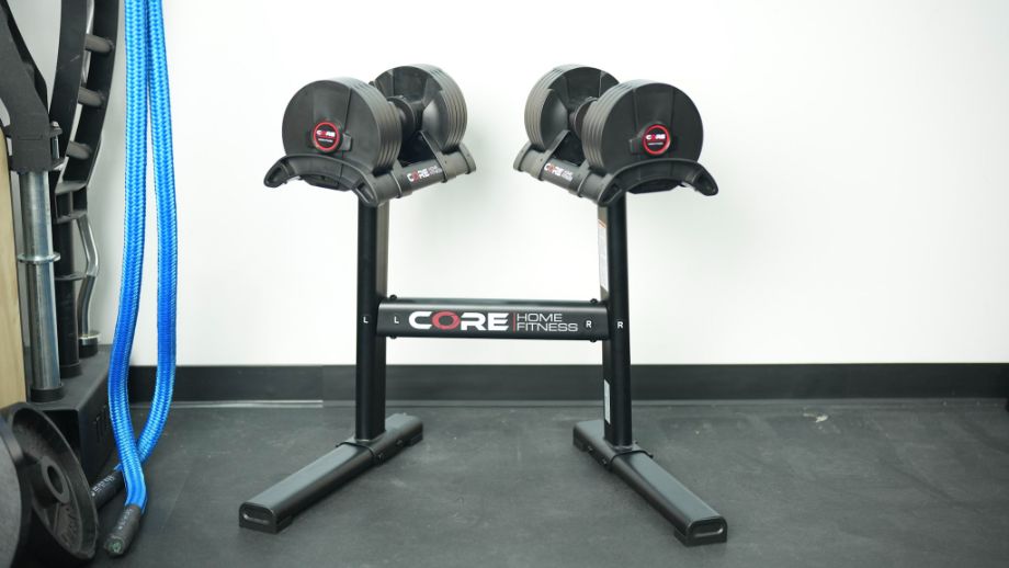 Core Home Fitness Adjustable Dumbbells and Stand