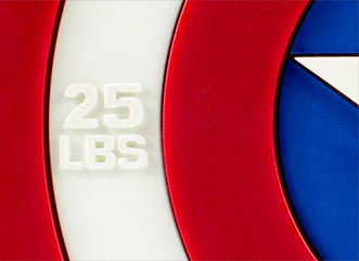 Onnit Captain America Shield Barbell Plates