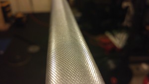 American Barbell Training Bar knurling