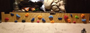 fourth step instructions in building a DIY Rock Climbing Wall for Under $100