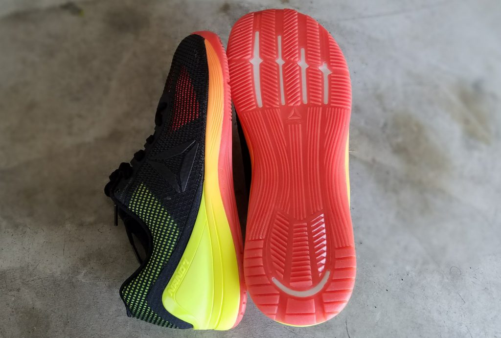 bottom of the Reebok CrossFit Nano 7 shoes