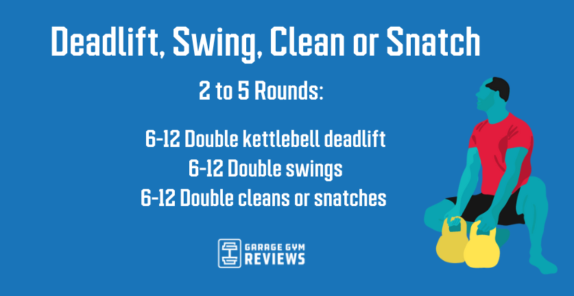 deadlift swing clean or snatch graphic blue background