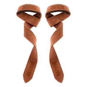 Deselen Leather Weightlifting Straps