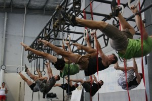 men on gymnastic rings