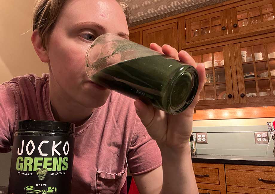 Drinking Jocko Greens