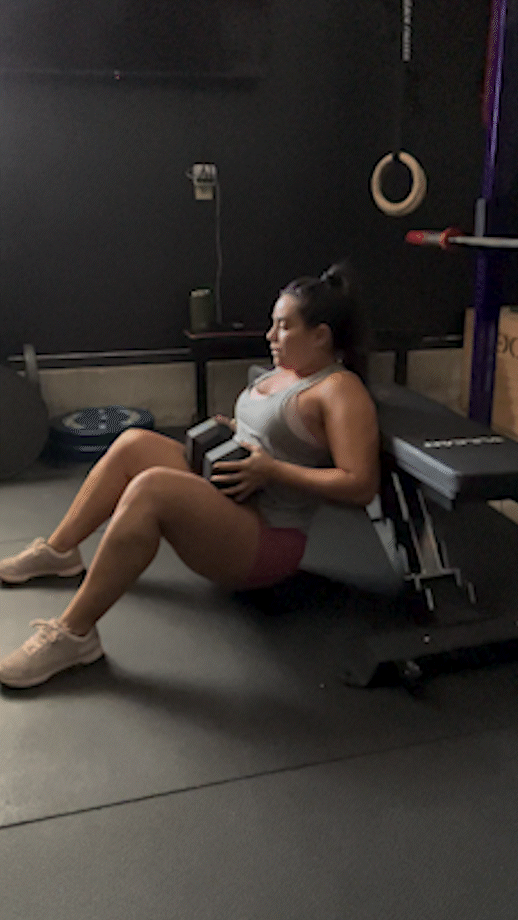 dumbbell hip thrusts demo gif