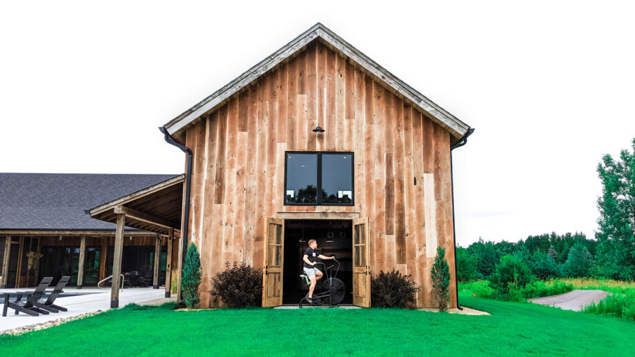 Ralph’s Insane Modern Barn Home Gym 