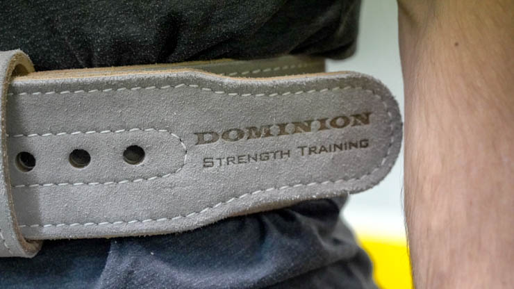 Dominion Strength Powerlifting Belt logo