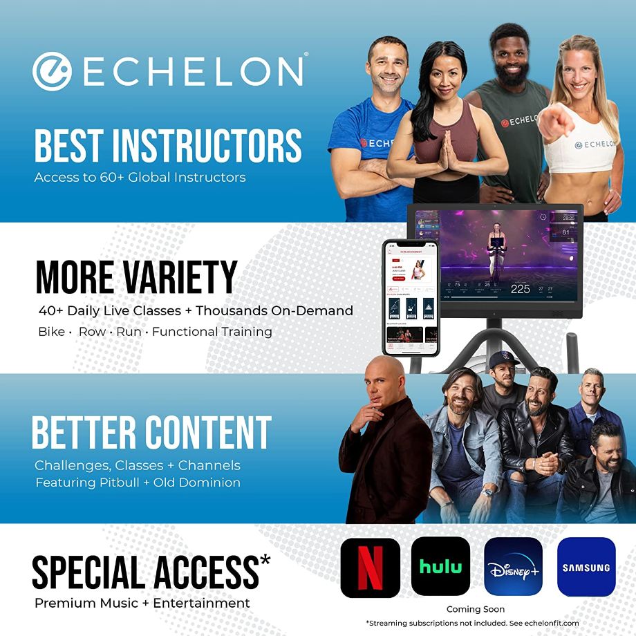 A flyer describing the Echelon interactive programming instructors