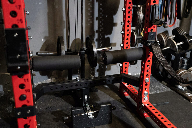 The REP Fitness PR-5000 Power Rack in a home gym