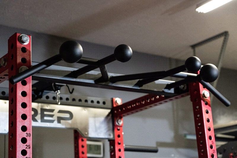 The globe pull-up bar on the REP Fitness PR-5000 Power Rack
