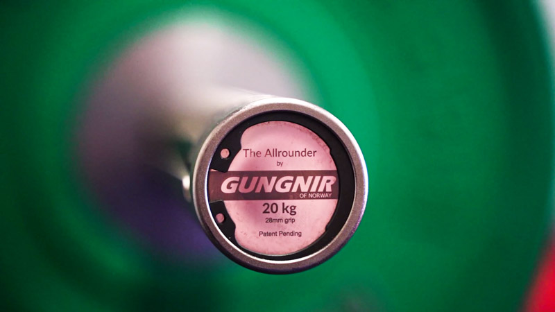 Gungnir Allrounder Barbell sleeve logo