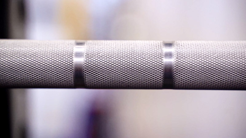 Gungnir Allrounder Barbell knurling