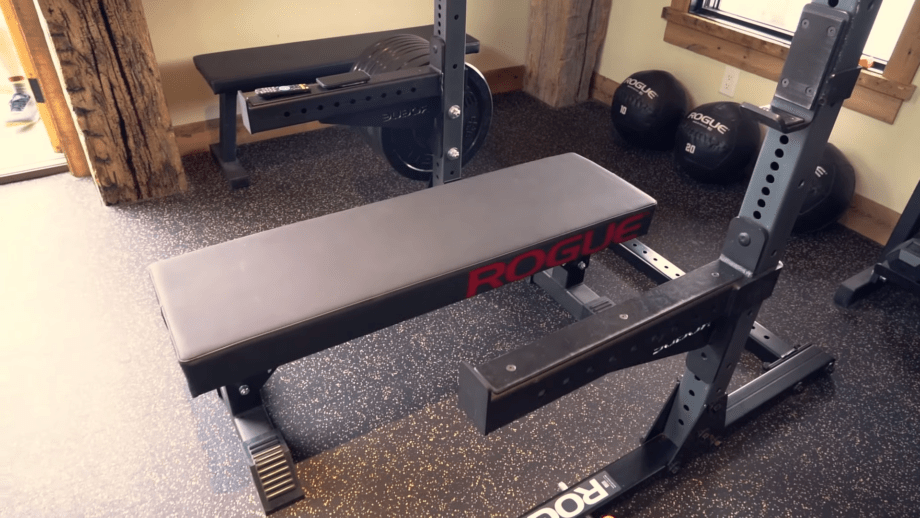 Ralph's Modern Barn Home Gym bench