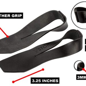 Stoic Olympic Leather Lifting Straps