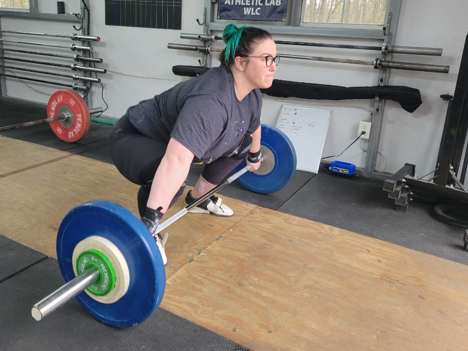 Snatch setup with the Eleiko IWF Training Bar.