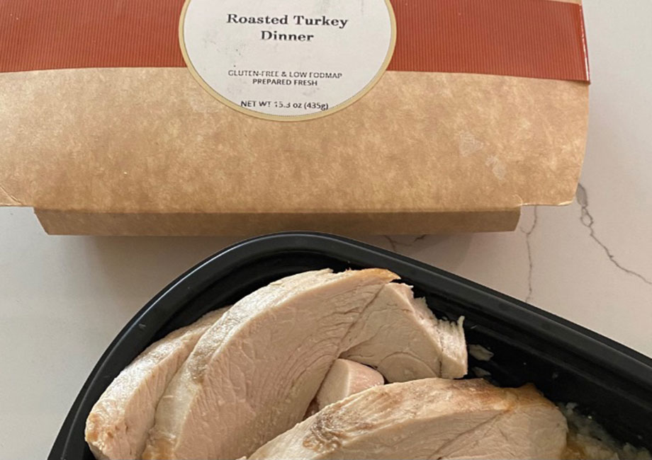 Turkey dinner from the Epicured Meal Delivery Service.