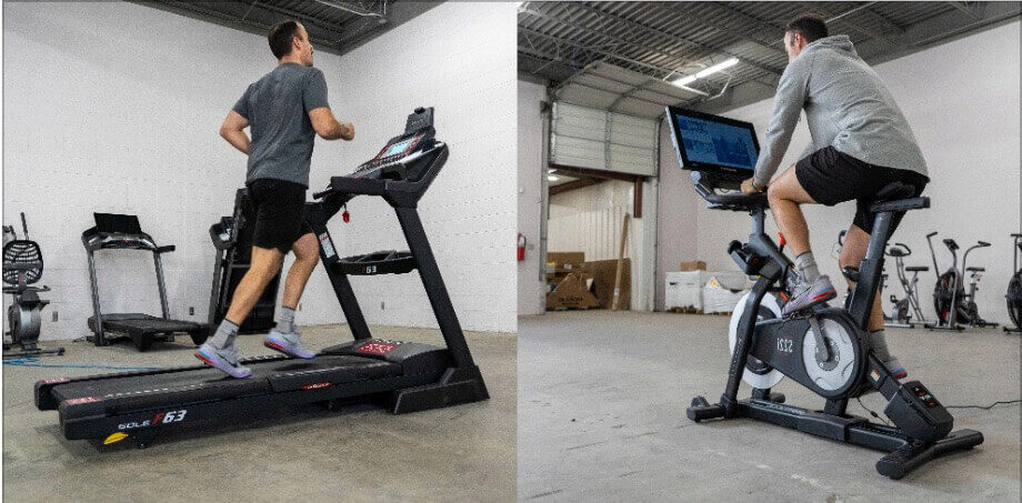 Exercise bikes versus treadmills with Coop.