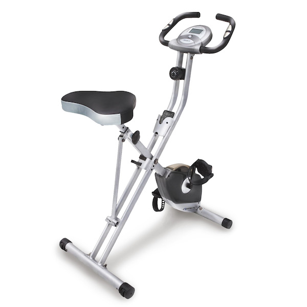 Exerpeutic Folding Magnetic Upright Exercise Bike