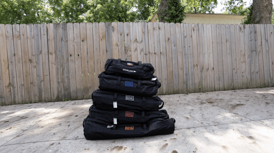 GORUCK Sandbags stack