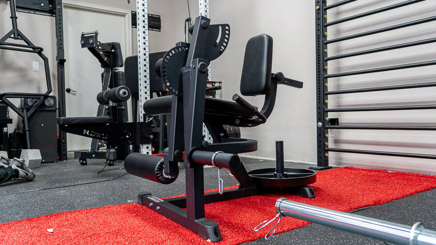 Garage gym hotsell leg extension