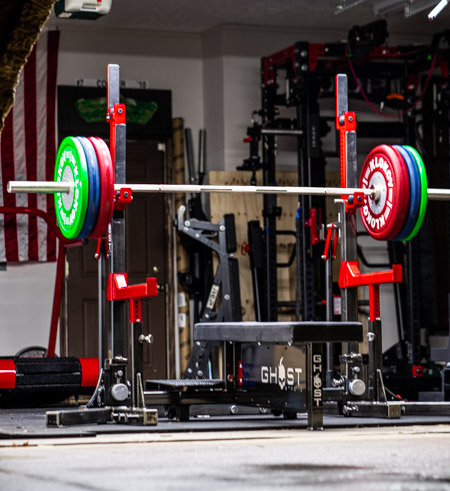 Ghost Strong Combo Rack HD in a garage gym