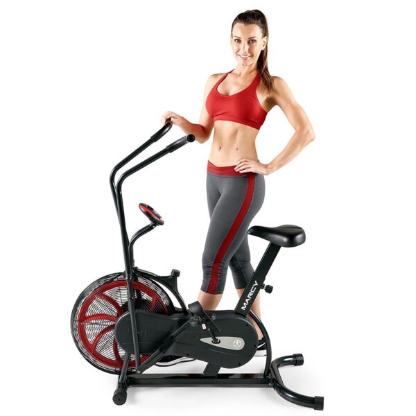 NS-1000 Details about   Marcy Fan Exercise Bike with Air Resistance System Red and Black 