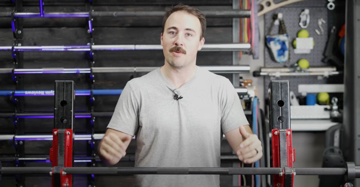 coop testing out the Eleiko Hybrid Bar