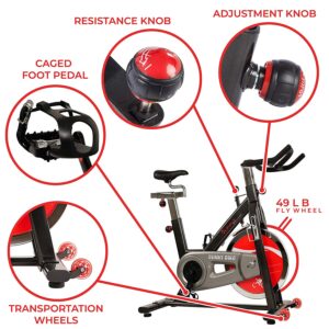 Sunny Health and Fitness SF-B1002 Belt Drive Indoor Cycling Trainer